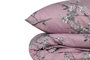 L'essentiel linge de maison Chicory - Rosa y blanco, Juego de funda de edredón doble